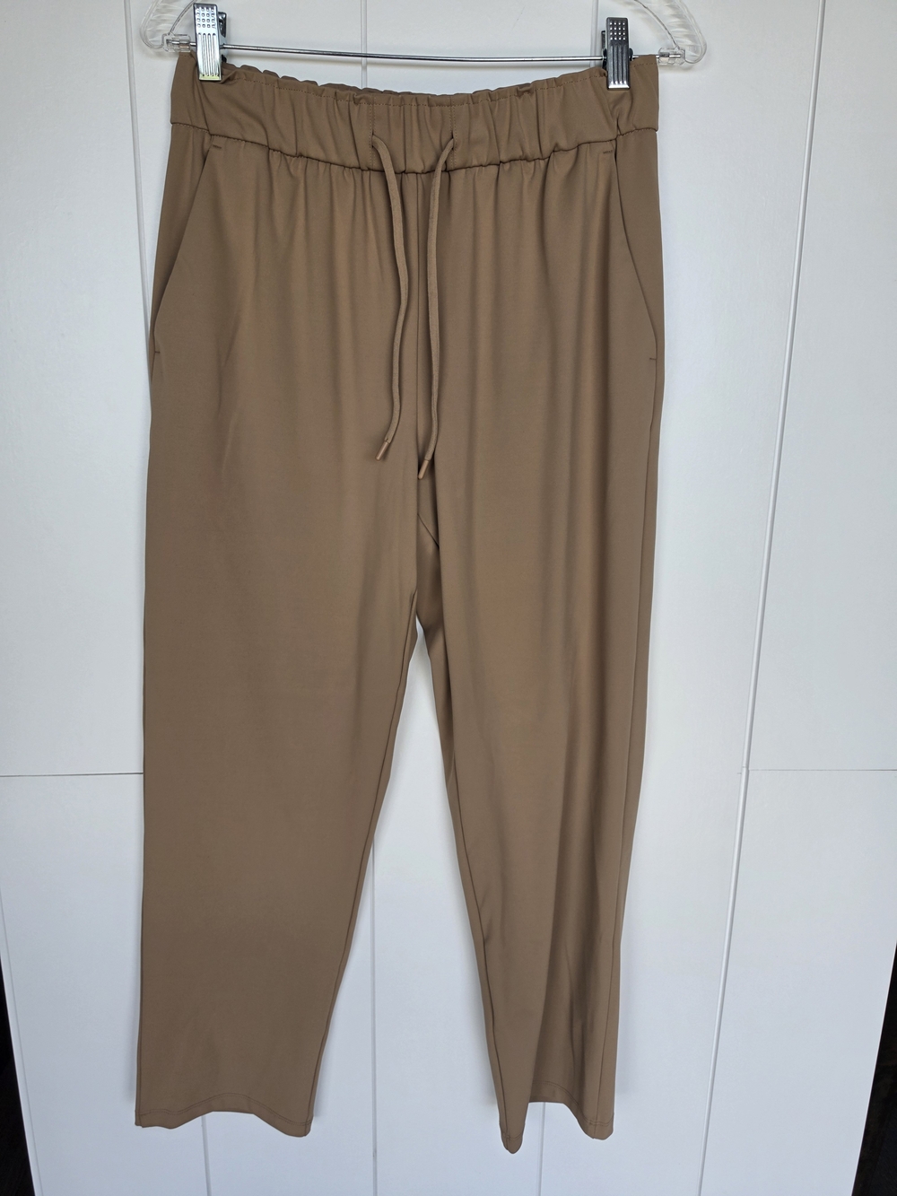 Hilary Radley Tan Drawstring Trousers